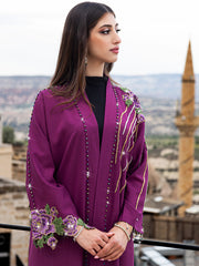 15020 Arab Middle East Dubai Fashion Elegant Embroidered Beaded Cardigan Robe