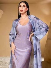 15151 new suspender two-piece digital printing loungewear women's thin Middle East women's clothing