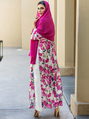 15065 Middle Eastern robe, hand-sewn diamond Dubai Arabian print robe dress