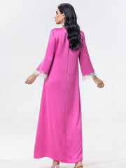 15090 light luxury satin bead splicing feather explosion small fragrant dress thin robe