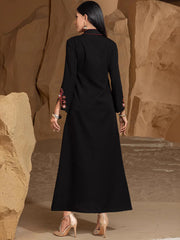 15004 New High-end Rice Bead Embroidery Fashion Dress Abaya Spot Robe Dress