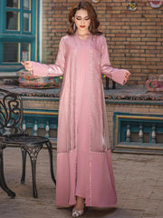 15188 Cherry blossom powder organza two-piece cardigan dress in stock