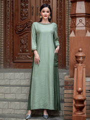 15191 Loose Robe Perfect For Casual Daily Wear And Home Leisure, Modest Long Sleeve Arabian Abaya