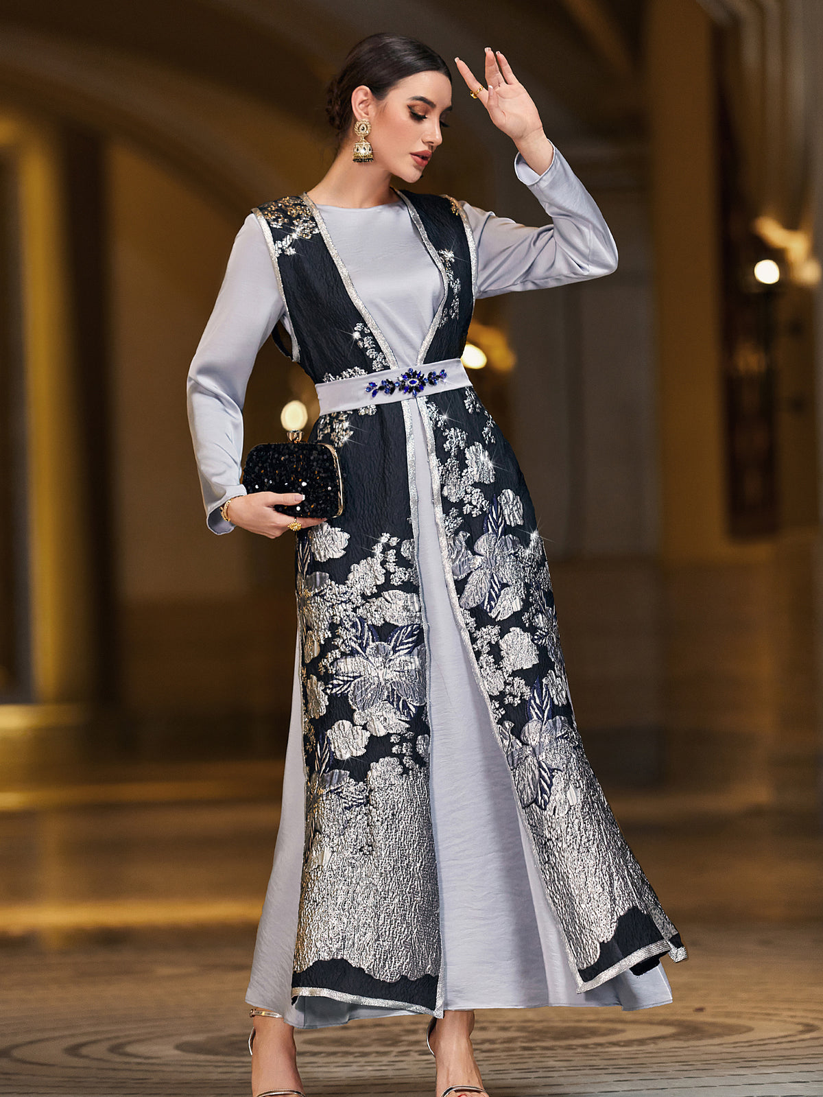 Printed Two-Piece Dress Set