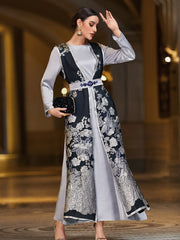 Printed Two-Piece Dress Set