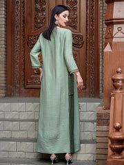 15191 Loose Robe Perfect For Casual Daily Wear And Home Leisure, Modest Long Sleeve Arabian Abaya