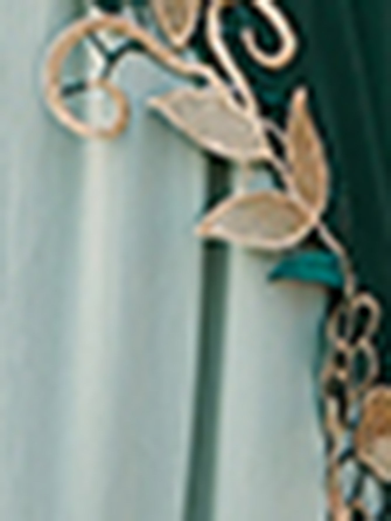 4051 Hand-Swen Bead Embellshments Rhinestone Long Abaya,  Elegant Modest Rmantic Glamorous Vacation Fantasy  Long Sleeve