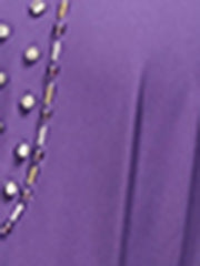 4006 Hand-Swen Bead Embellshments Rhinestone Long Abaya,  Elegant Modest Rmantic Glamorous Vacation Fantasy  Long Sleeve