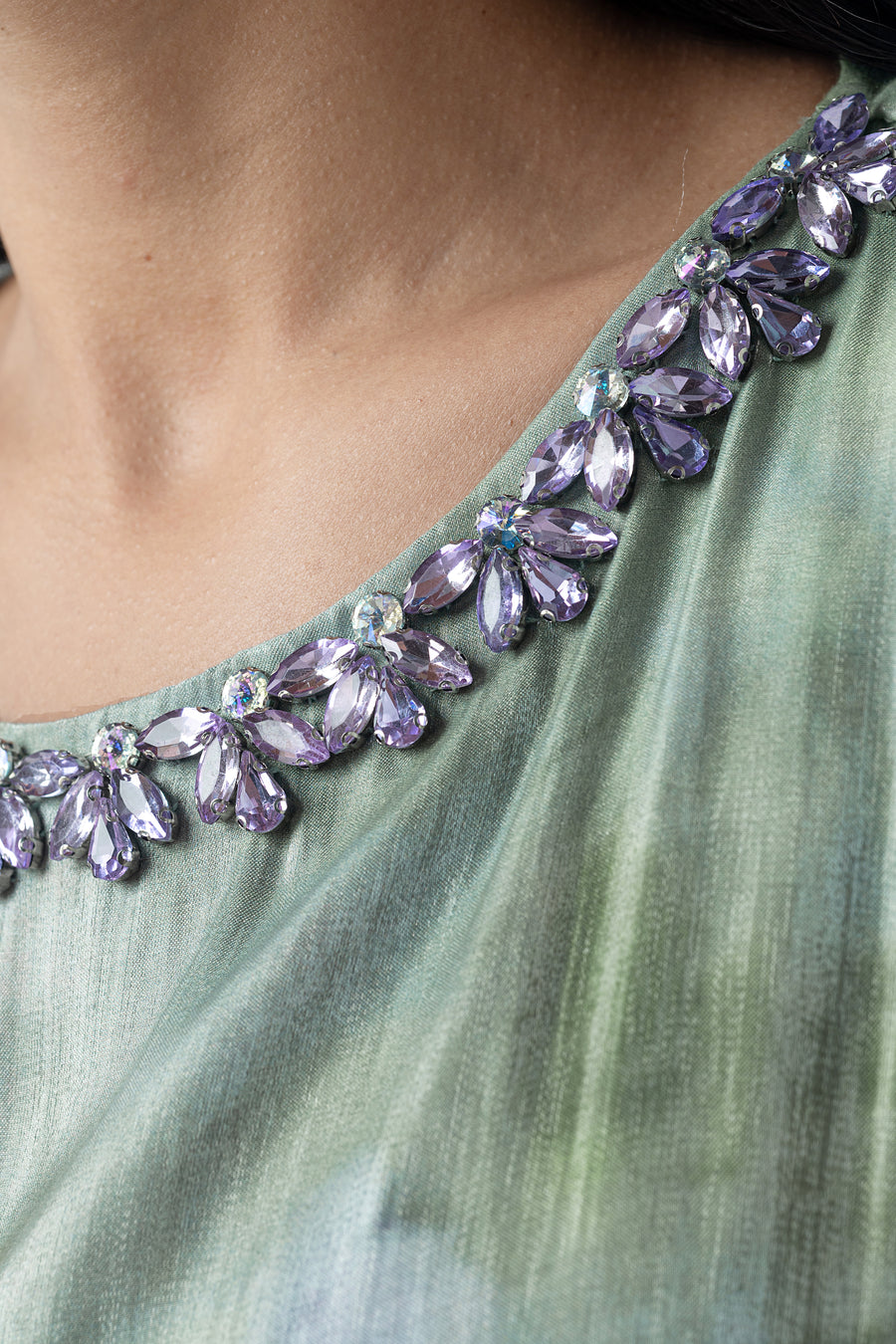 Embellished neckline