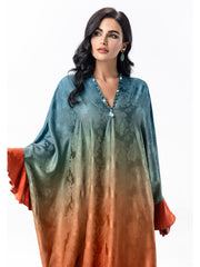 5070Hand-Swen Bead Embellshments Rhinestone Long Abaya,  Elegant Modest Rmantic Glamorous Vacation Fantasy  Long Sleeve