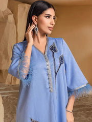 BA3025 Middle East Women's Embroidered Silver Feather Edge Robe South East Asia Dress