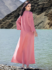 15226 Elegant hand-stitched diamond evening dress abaya long dress robe